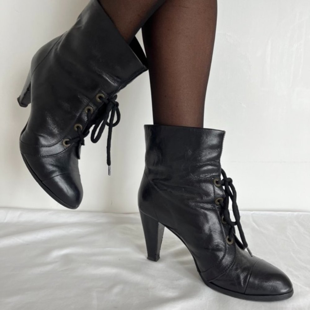 Derek Lam Black Leather Boots - Size 8